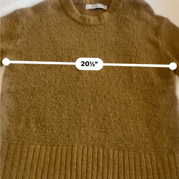 Vintage Aesthetic Cozy Brown Knit Zara Knit Oversized Sweater (Size Small - Picture 7 of 12